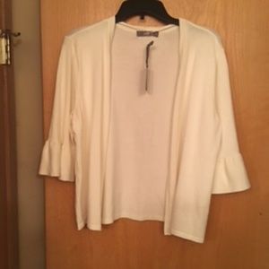NWT Ivory Bell Sleeve Sweater Cardigan